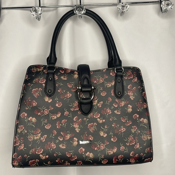 Chaps Floral Satchel Handbag - Picture 1 of 7